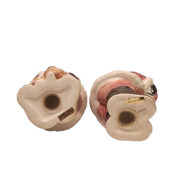 Santa Claus With Gifts Vintage Lusterware Salt And Pepper Shakers - Picture 6 of 6